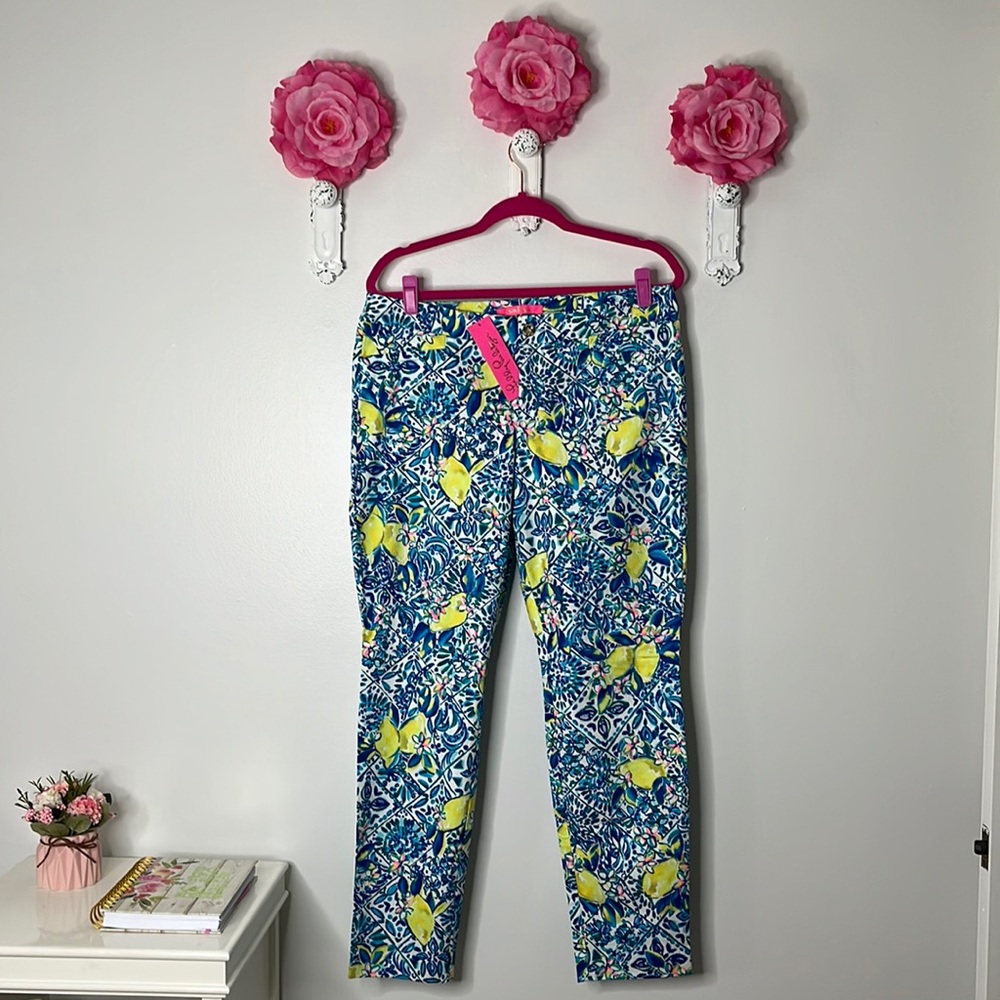 NWT Lilly Pulitzer Kelly Skinny Ankle Pants, Size 12.